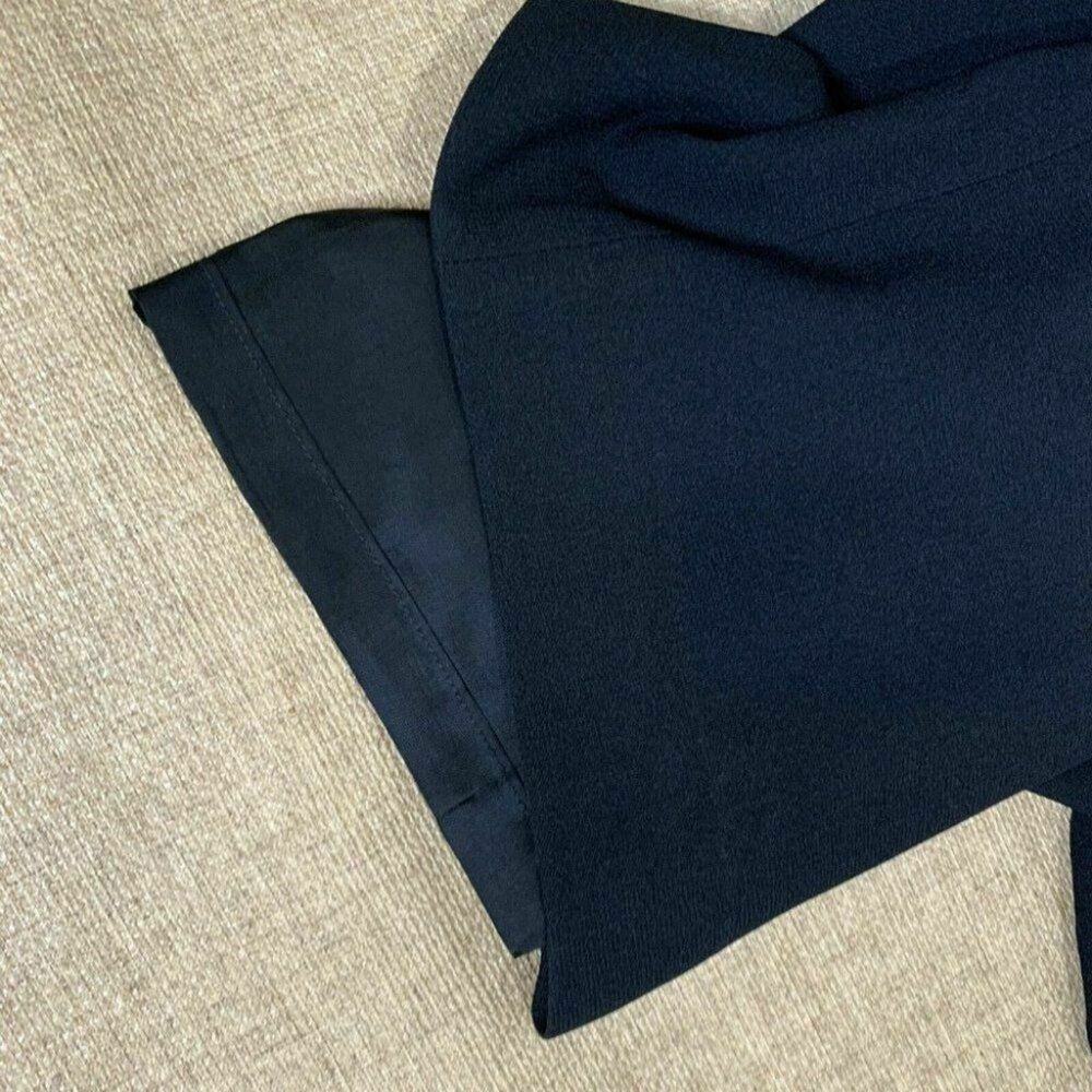 Lauren Ralph Lauren Black Wide Leg Dress Pants Sz 6 Triacetate Blend high waist - Picture 11 of 12